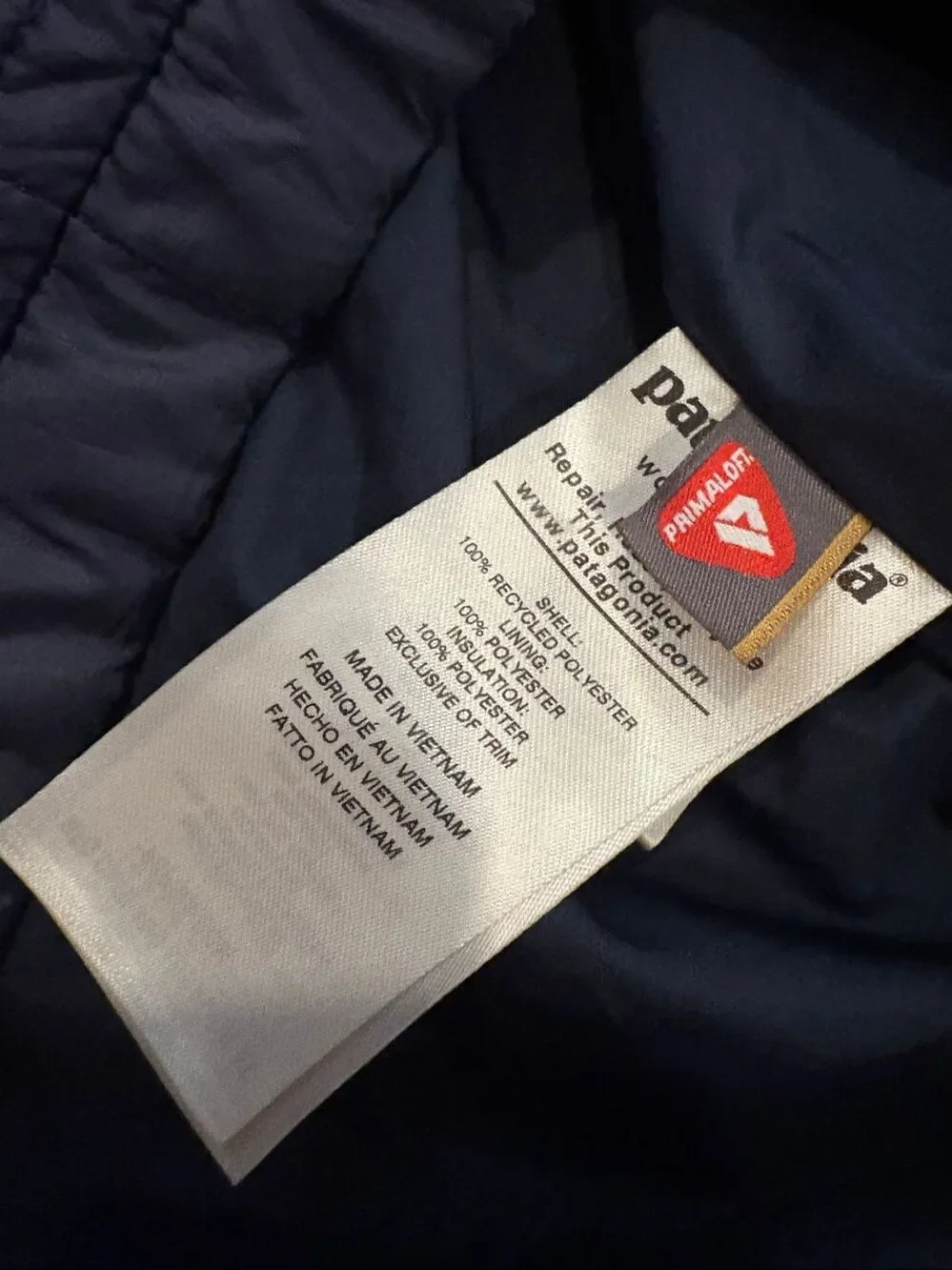 Patagonia Kids Nano Puff Brick Quilt Jacket Blue Size L / 12 Flaw